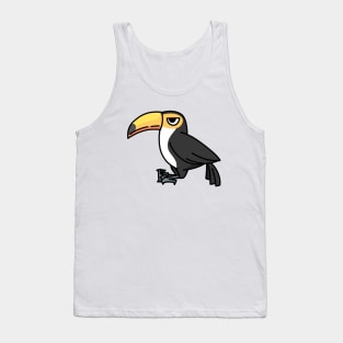 cute toucan cartoon drawing graphic Tank Top